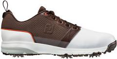 FootJoy Contour Fit Golf Shoes 54096 White/Brown New - Choose Size!