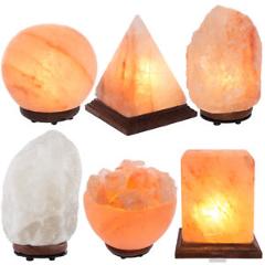 Himalayan Salt Lamp Natural Crystal Sea Salt Rock Night Light Electric Bulb Cord