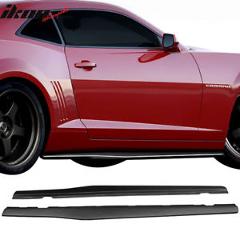 Fits 10-15 Chevy Camaro Ikon Style Side Skirts Body Kit - Polypropylene (PP)