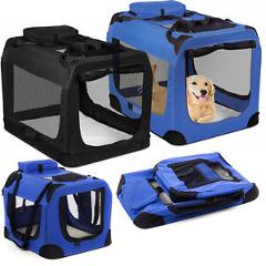 Dog Crate Soft Sided Pet Carrier Foldable Training Kennel Portable Cage House