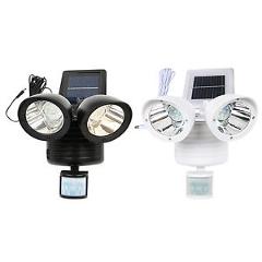 Dual Security Detector Solar Spot Light Motion Sensor Outdoor 22 LED Floodlight