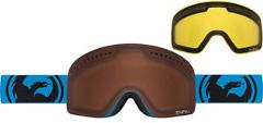 Dragon Alliance NFX/NFXs Helmet Compatible Anti-Fog Ski Goggles w/ Bonus Lens