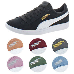 Puma Vikky Women's Suede Softfoam Court Low-Top Fashion Sneaker Shoes