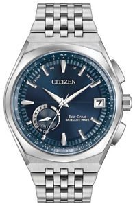 Citizen Eco-Drive Men's Satellite Wave GPS Silver-Tone 44mm Watch CC3020-57L