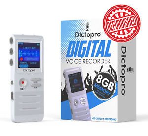 Dictopro X100 Digital Voice Activated Recorder Handheld Dictaphone