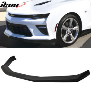 Fits 16-18 Chevy Camaro SS V8 OE Front Bumper Spoiler Lip Painted Matte Black