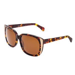 Bertha Natalia Sunglasses w/Polarized Lenses-Tortoise/Brown