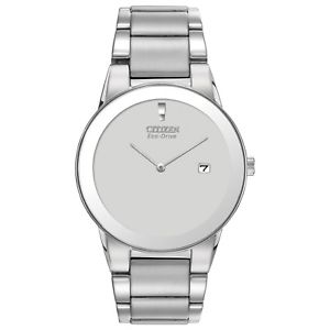 Citizen Eco-Drive Men's AU1060-51A Axiom Gray Dial Silver-Tone 40mm Watch