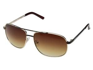 Kenneth Cole Reaction Gold Aviator Gradient Brown Sunglasses KC1276 32F