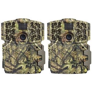 (2) Moultrie No Glow Invisible 20MP Mini 999i Infrared Game Cameras | M-999i