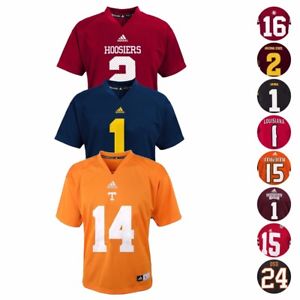 NCAA Official Football Home Jersey Collection by Adidas & Gen 2 Boys Size (4-7)