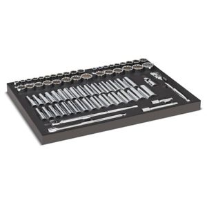 Powerbuilt Pro Tech 69 Piece 1/2-Inch Drive SAE/Metric Master Socket Set