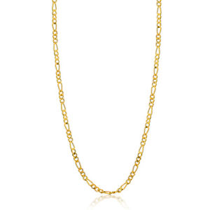 18K Gold Plated 18in. Figaro-Link Chain Necklace