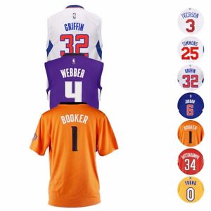 NBA Official Replica Basketball Player Jersey Collection Adidas Youth SZ (S-XL)