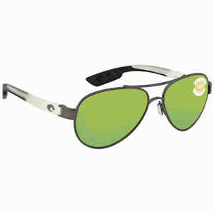 Costa Del Mar Green Mirror 580P Aviator Sunglasses LR 74 OGMP