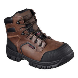 Skechers Men's Work Hartan Onkin Steel Toe Waterproof Boot