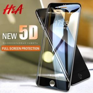 H&A 5D Full Cover Edge Tempered Glass For iPhone 7 8 6 Plus Screen Protector For iPhone 6 6s 7 Plus Film Protection Glass