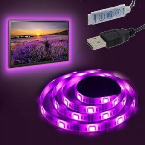 5V 1M/2M/3M Nowaterproof RGB 5050SMD Led Strip Can Change Color For TV Background Lighting With USB IR Controller
