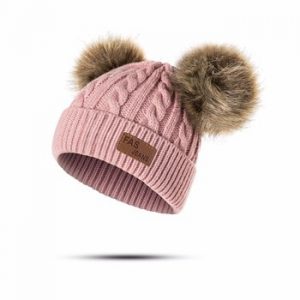 MOLIXINYU Baby Boys Girls Pom Poms Hat Children Winter Hat For Girls Knitted Beanies Thick Baby Hat Infant Toddler Warm Cap