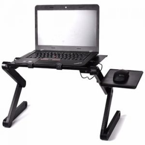 Aluminum Alloy Laptop Table Adjustable Portable Folding Computer Desk Students Dormitory Laptop Table Stand Tray For Sofa Bed