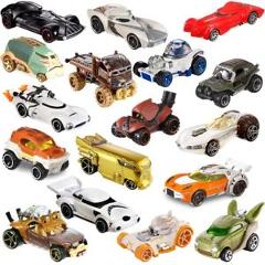 Set Of 12 Hot Wheels Die Cast Star Wars Character Cars Toys Action Figures