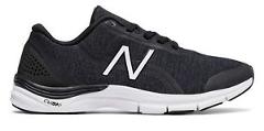 New Balance Women's 711v3 Heathered Trainer Shoes Black with White