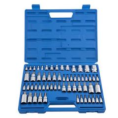 Master Torx Socket Set | 60pc Tamper Proof Security Bits Plus External Star