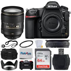 Nikon D850 FX DSLR Camera with 24-120mm f/4G AF-S ED VR Lens+ 64GB Accessory Kit