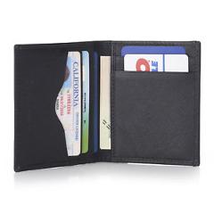 Alpine Swiss RFID Blocking Slim Business Card Case Leather Front Pocket Wallet