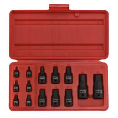 14pc SAE Hex Impact Socket Set | 1/4" 3/8" 1/2" Drive Heavy Duty CrMo Steel