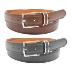 [BOGO] Men's Genuine Leather Dress Belts with Metal Pin Buckle