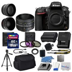 Nikon D810 Digital SLR Camera 3 lens: 50mm f/1.8D 16GB + More Great Value Kit