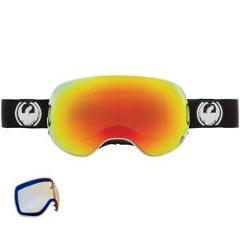 Dragon X2 Goggles Inverse Red Ionized Bonus Lens Yellow Blue Ionized