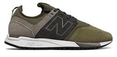 New Balance Men's 247 Luxe Shoes Green with Tan