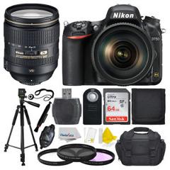NEW Nikon D750 DSLR Camera + AF-S NIKKOR 24-120mm f/4G ED VR lens +64GB Full Kit