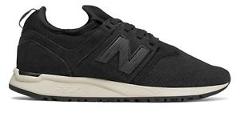 New Balance Women's Nubuck 247 Shoes Black with Off White