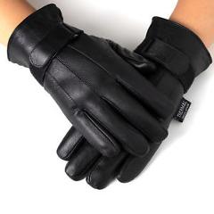 Alpine Swiss Men’s Gloves Dressy Genuine Leather Warm Thermal Lined Wrist Strap