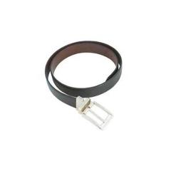 Men's Reversible Genuine Leather Belt with Gunmetal Buckle