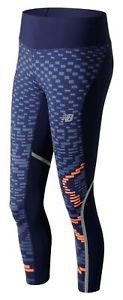 New Balance Sprint Crop Womens Black with Navy & Orange