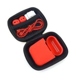 JUESSEN For AirPods Accessories Silicone Protective Cover Pouch Case& Anti Lost Strap & Ear Cover Hooks for Apple AirPods Case
