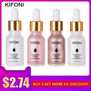 KIFONI Liquid Highlighter MakeUp Highlighter Cream Concealer Shimmer Face Glow Ultra-concentrated illuminating bronzing drops
