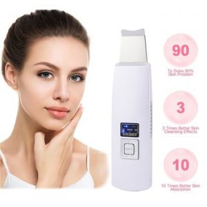 Ultrasonic Skin Scrubber Face Cleanser Blackhead Acne Removal Facial Spa Vibration Massager Ultrasound Peeling Clean Machine 394