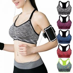 VEQKING Quick Dry Padded Sports Bra