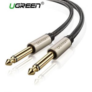 Ugreen 6.5mm Jack Audio Cable Nylon Braided 6.35 Jack Male to Male Aux Cable 1m 2m 3m 5m for Guitar Mixer Amplifier Bass 6.35 mm