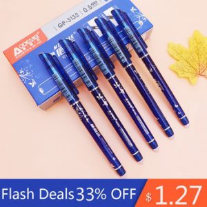 3/6Pcs/set Erasable Pen Refill 0.5mm Blue/Black/Red Ink Magic Ballpoint Pen School Office Writing Supplies Exam Spare Stationery