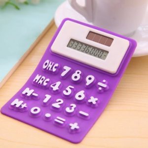 Handheld Silicone Scientific Calculator Foldable Pocket Calculator Solar Calculators Scientific for School Meeting