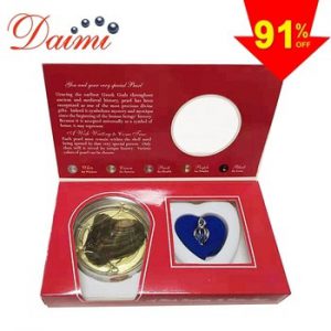 DAIMI Wish Boxes Wish Pearl Pendant Necklace Popular Gift Cage Holder Natural Oyster Gift Box for Christmas Gift