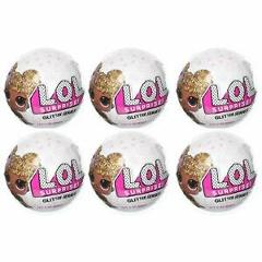 L.O.L. Surprise! Glitter Series 6-Pack Limited Edition LOL Doll Figure Set CHOP