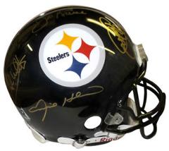 Steel Curtain Autographed Pittsburgh Steelers Full Size Authentic Helmet - JSA