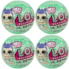 L.O.L. Surprise! Outrageous Littles Lil Sister 4-Pack Series 2 LOL Doll MGA CHOP